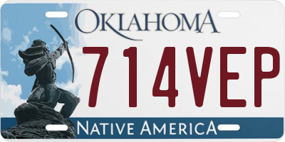 OK license plate 714VEP