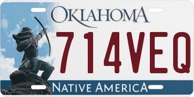 OK license plate 714VEQ