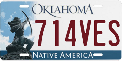 OK license plate 714VES