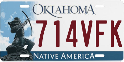 OK license plate 714VFK