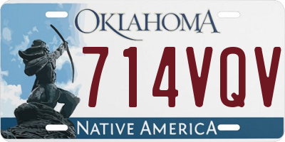 OK license plate 714VQV