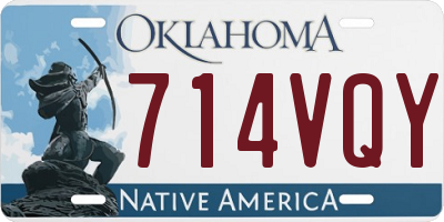 OK license plate 714VQY