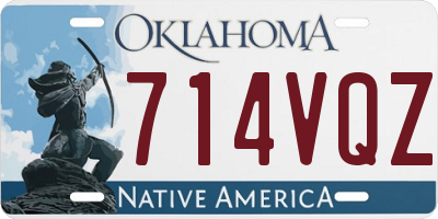 OK license plate 714VQZ