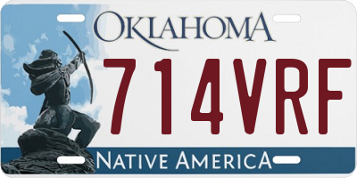 OK license plate 714VRF