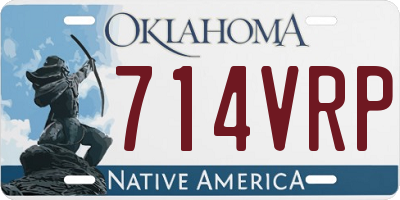 OK license plate 714VRP
