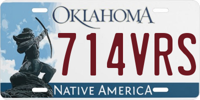 OK license plate 714VRS
