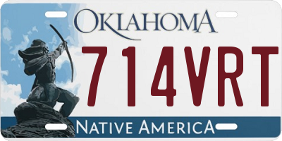 OK license plate 714VRT