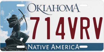 OK license plate 714VRV
