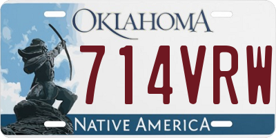 OK license plate 714VRW