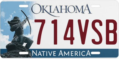 OK license plate 714VSB