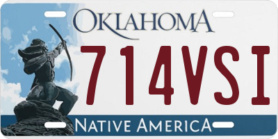 OK license plate 714VSI