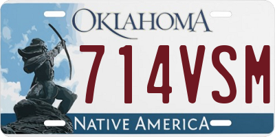 OK license plate 714VSM