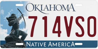 OK license plate 714VSO