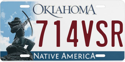 OK license plate 714VSR