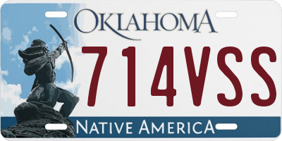 OK license plate 714VSS
