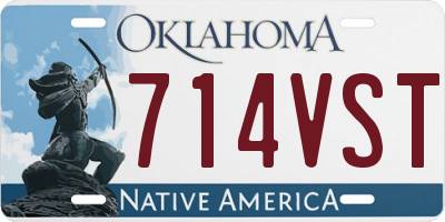 OK license plate 714VST