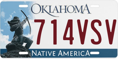 OK license plate 714VSV
