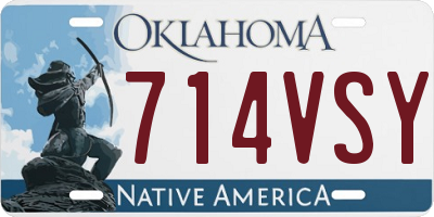 OK license plate 714VSY