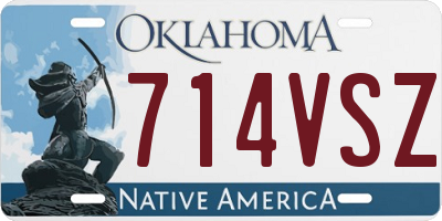 OK license plate 714VSZ