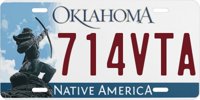 OK license plate 714VTA