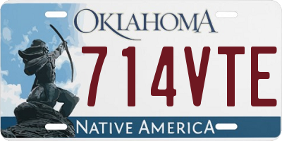 OK license plate 714VTE