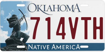 OK license plate 714VTH