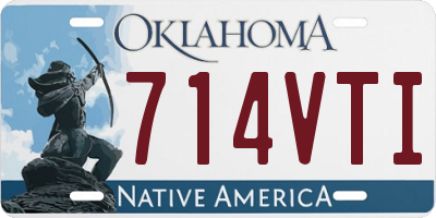 OK license plate 714VTI