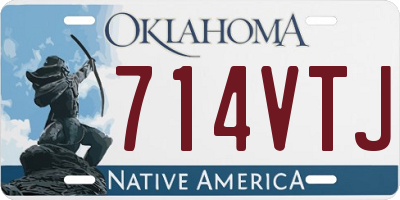OK license plate 714VTJ
