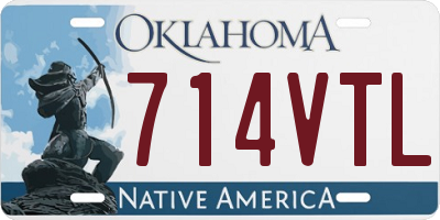OK license plate 714VTL