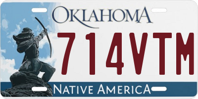 OK license plate 714VTM