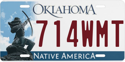 OK license plate 714WMT