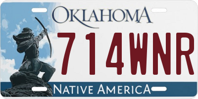 OK license plate 714WNR