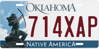 OK license plate 714XAP