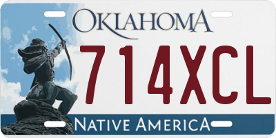 OK license plate 714XCL