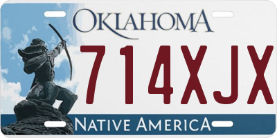 OK license plate 714XJX