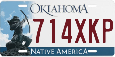 OK license plate 714XKP