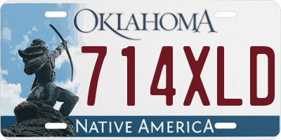 OK license plate 714XLD