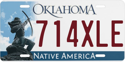 OK license plate 714XLE