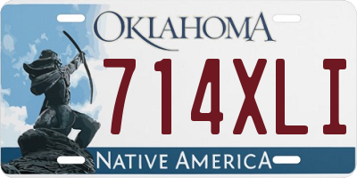 OK license plate 714XLI