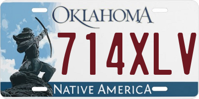 OK license plate 714XLV