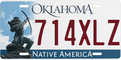 OK license plate 714XLZ