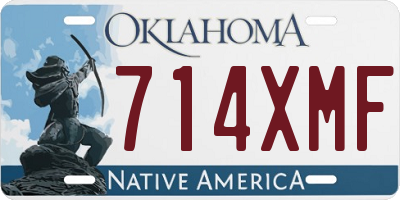 OK license plate 714XMF