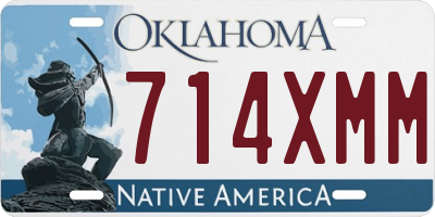 OK license plate 714XMM