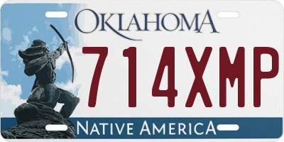 OK license plate 714XMP