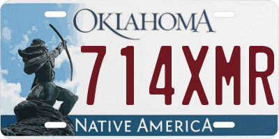 OK license plate 714XMR
