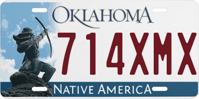 OK license plate 714XMX