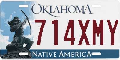 OK license plate 714XMY