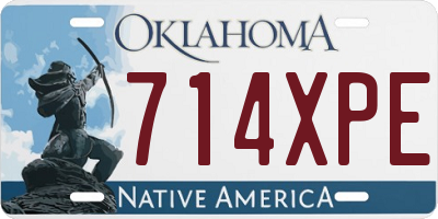 OK license plate 714XPE