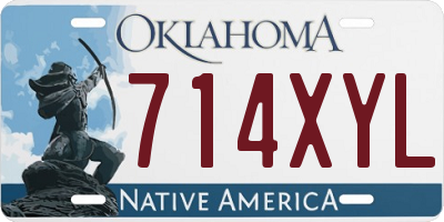 OK license plate 714XYL