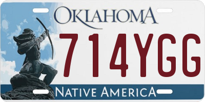 OK license plate 714YGG